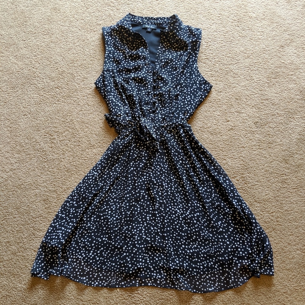 B&W Polka Dot dress sz 16